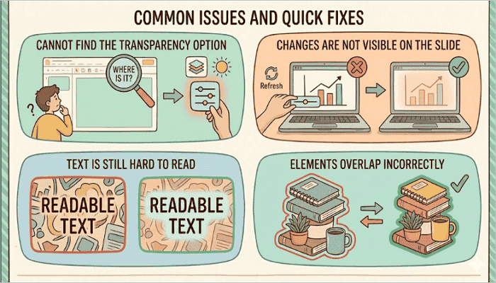 common issues and quick fixes
