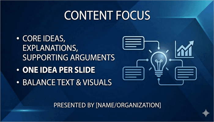 content slide