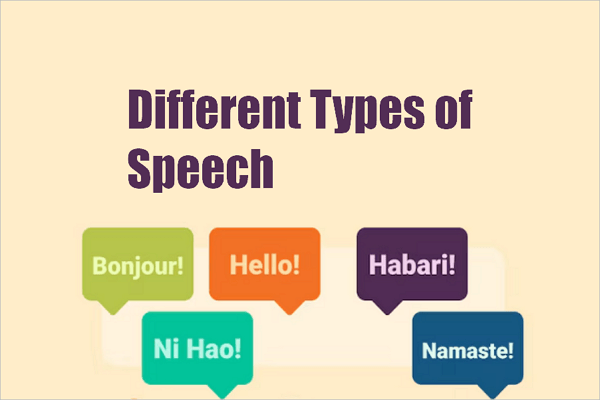 different types of speech