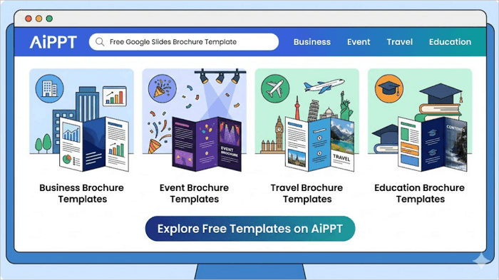 free google slides brochure template