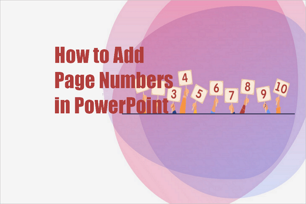 how to add page numbers in powerpoint
