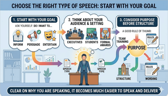 how to choose the right type of speech