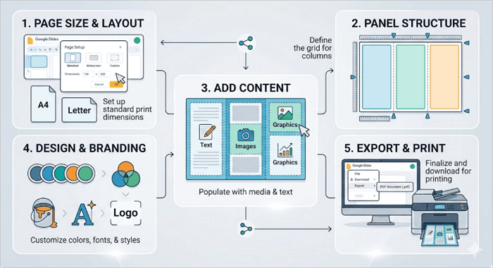 how to make a brochure on google slides