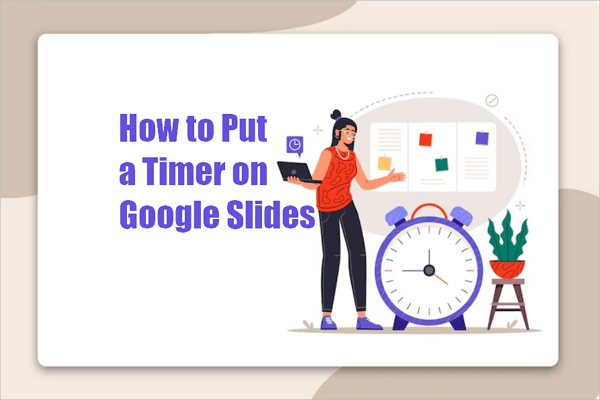 how to put a timer on google slides
