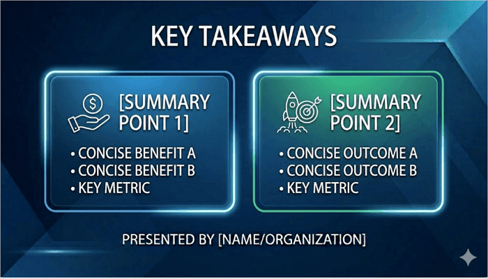 summary slide