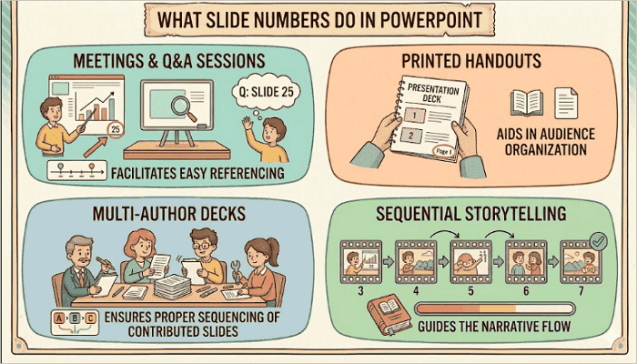what slide numbers do in powerpoint