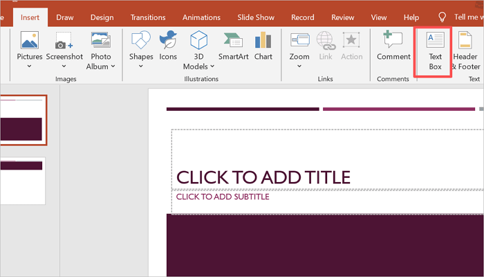 add text boxes to layouts
