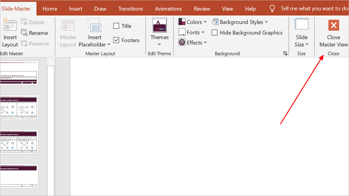 apply changes across multiple slides
