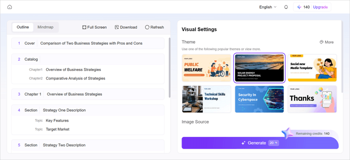 click generate to proceed
