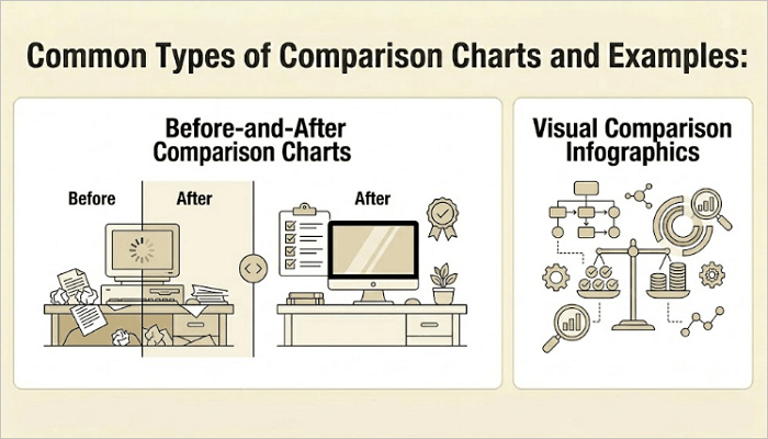 common types of comparison chart