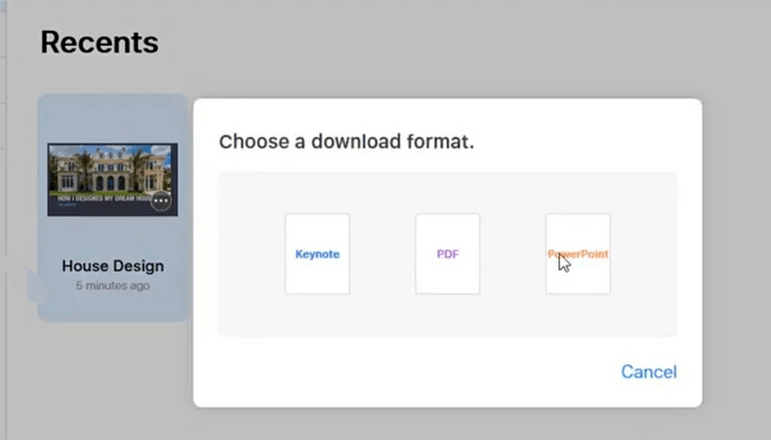 export to powerpoint