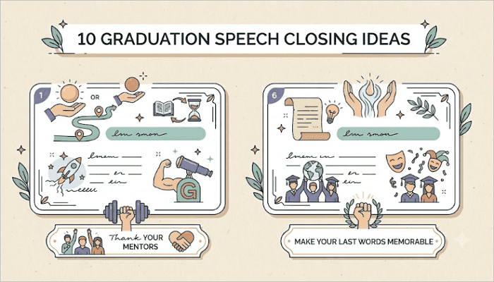 graduation speech closing ideas