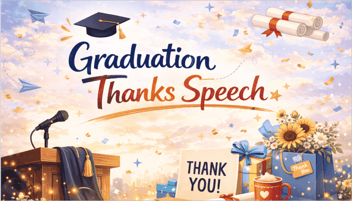 graduation thanks speech