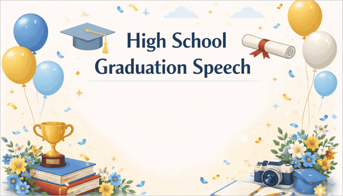high school graduation speech