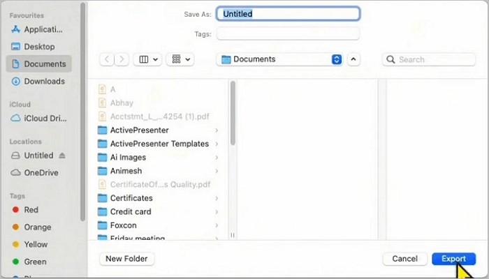 name new ppt file