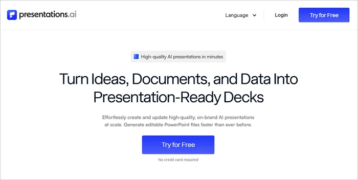 presentations ai