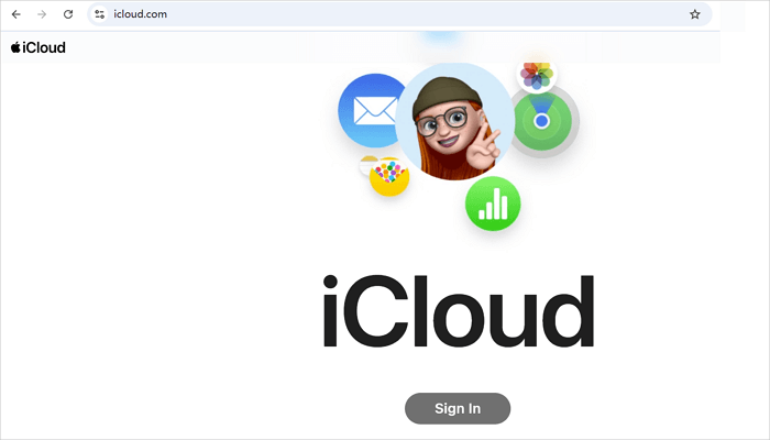 sign in to icloud