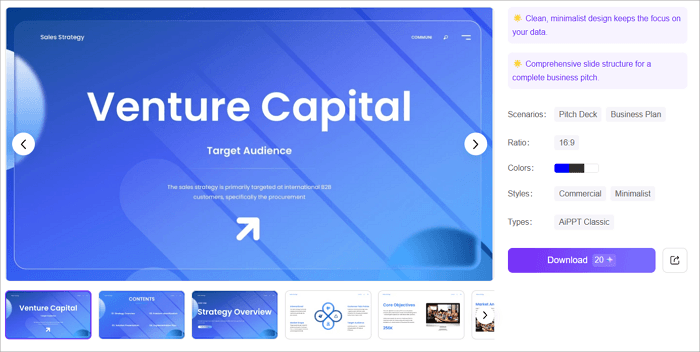 1 business startup pitch deck