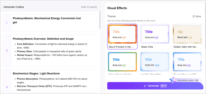2 generate outline and review