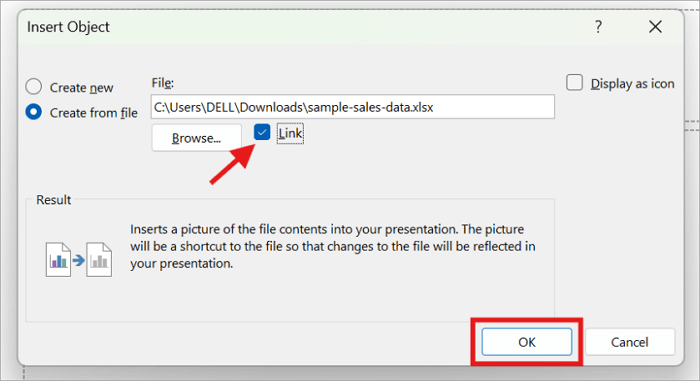 4 enable link option