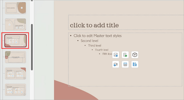 4 select master slide
