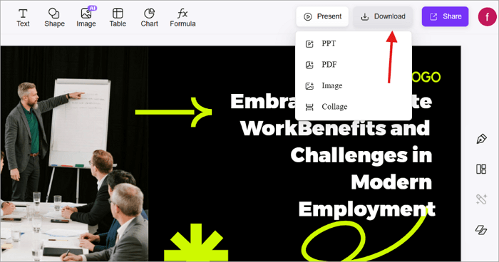 export ppt in classic