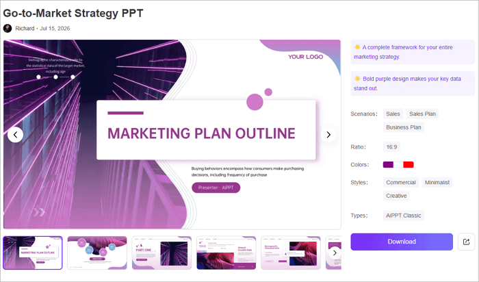 marketing plan powerpoint template
