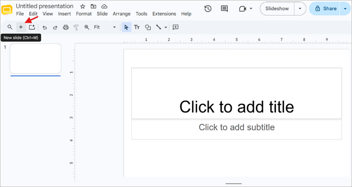 2 add organize slides