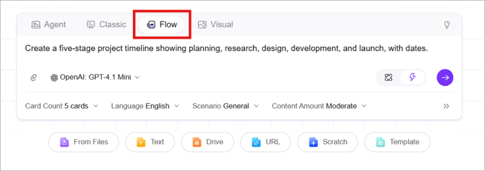 2 enter topic in aippt flow