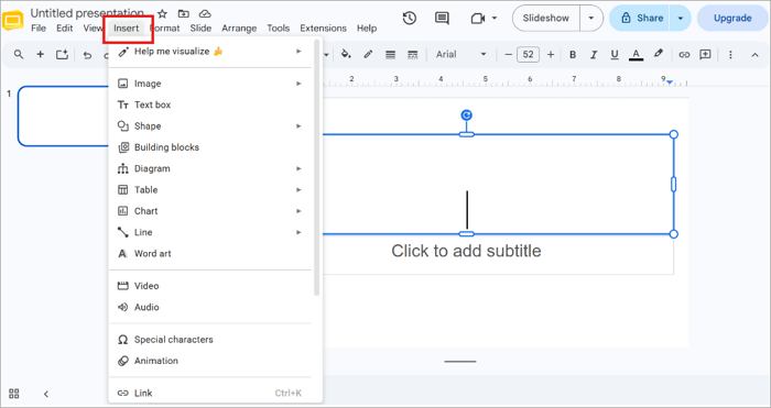 4 insert multimedia elements