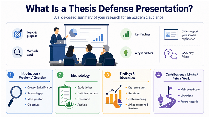 thesis defense presentation elements