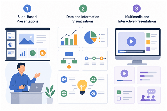 types visual presentations