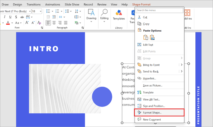 2 format shape
