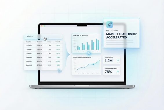 turn data and statistics into clear slides